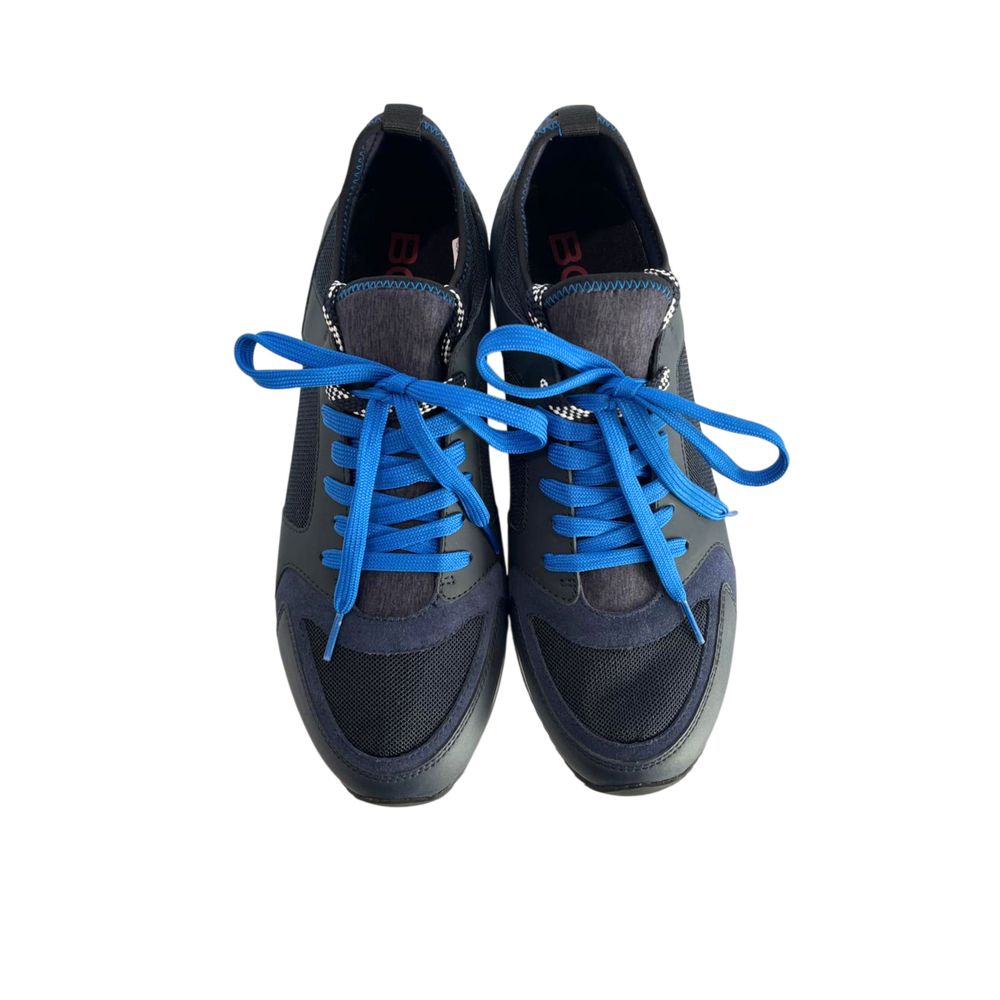 Baskets Borbonese bleues en caoutchouc pour homme