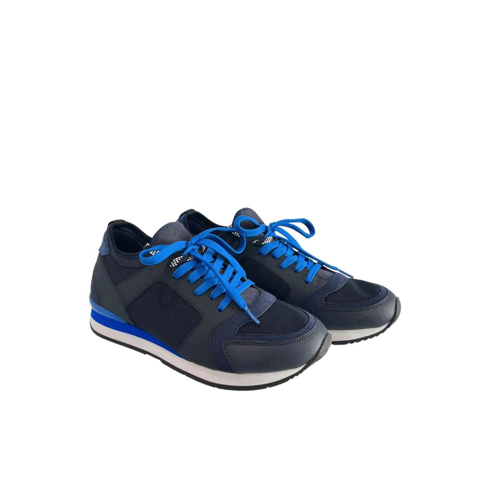 Baskets Borbonese bleues en caoutchouc pour homme