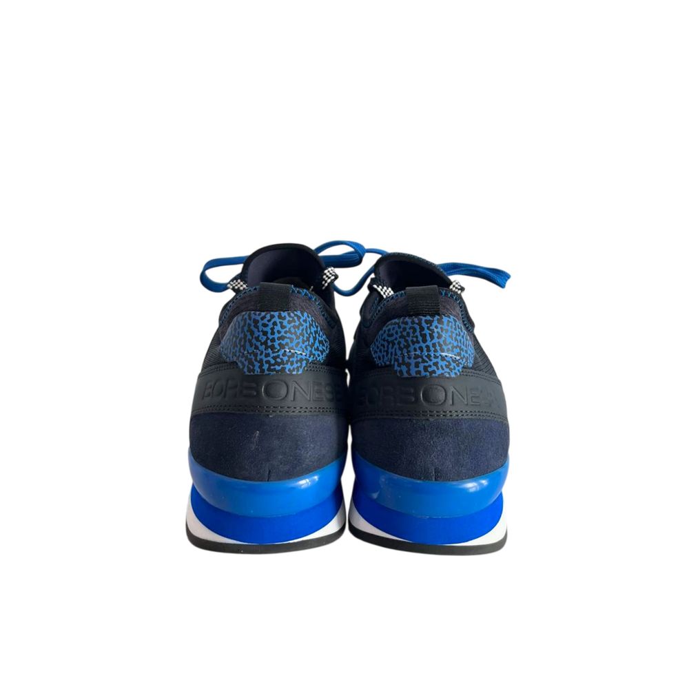 Baskets Borbonese bleues en caoutchouc pour homme