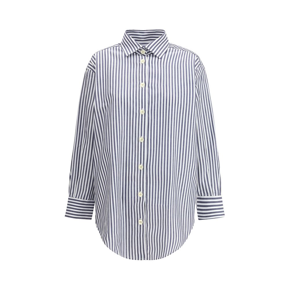 Chemise en coton bleu Deperlu