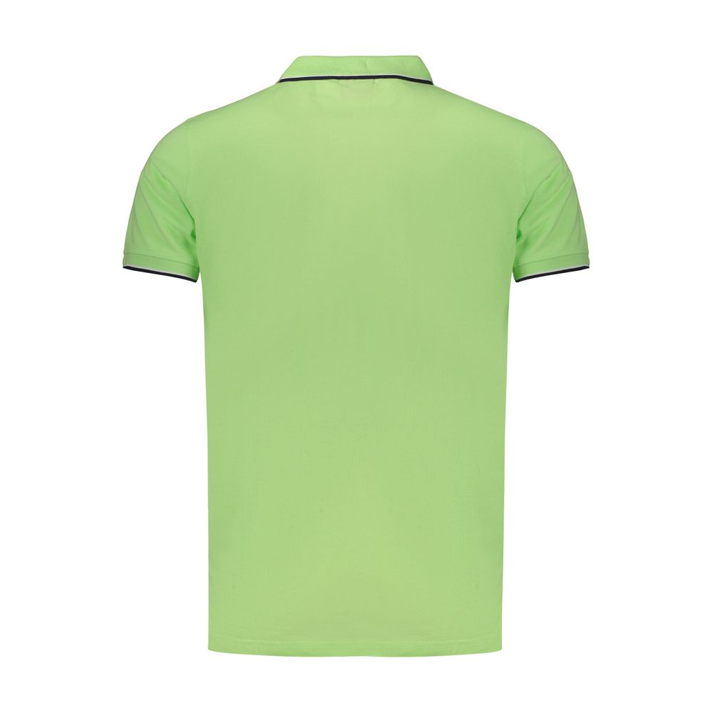 Norwegen 1963 Verde Baumwolle Herren-Poloshirt