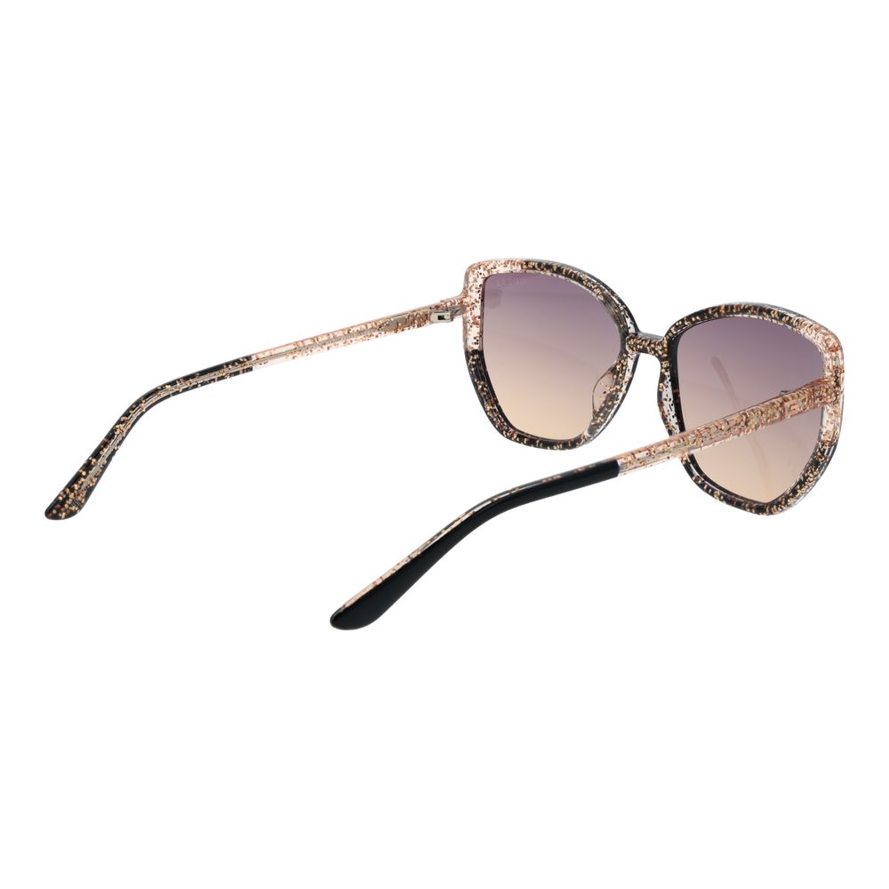 Lunettes de soleil Guess en plastique noir