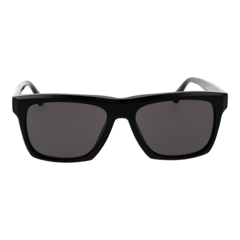 Lunettes de soleil en acétate noir Web