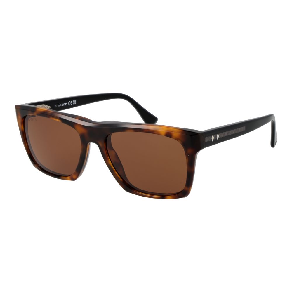 Lunettes de soleil en acétate marron toile