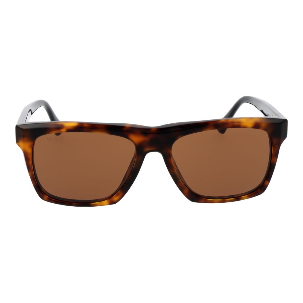 Lunettes de soleil en acétate marron toile