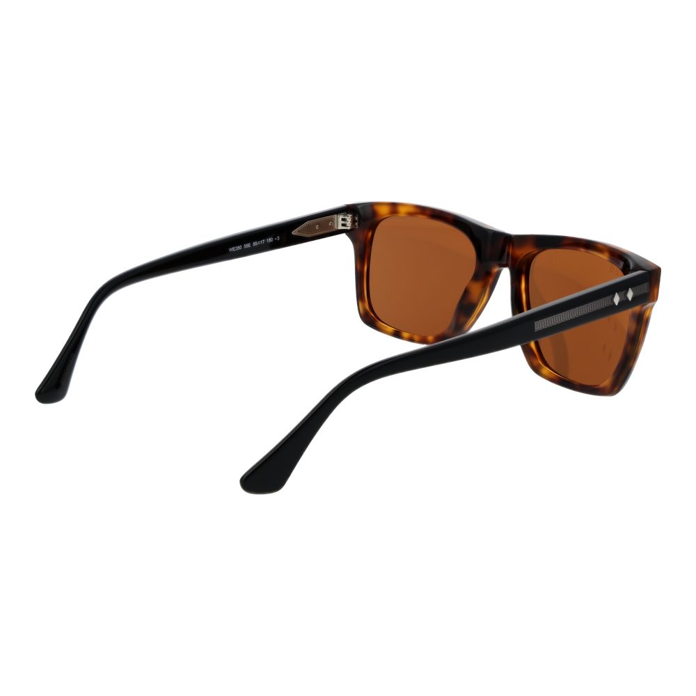 Lunettes de soleil en acétate marron toile