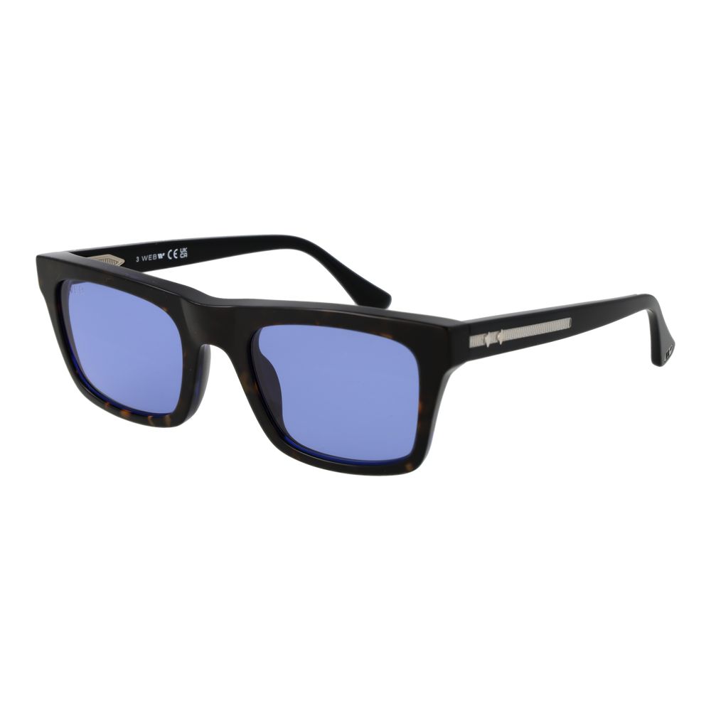 Lunettes de soleil Web en acétate marron