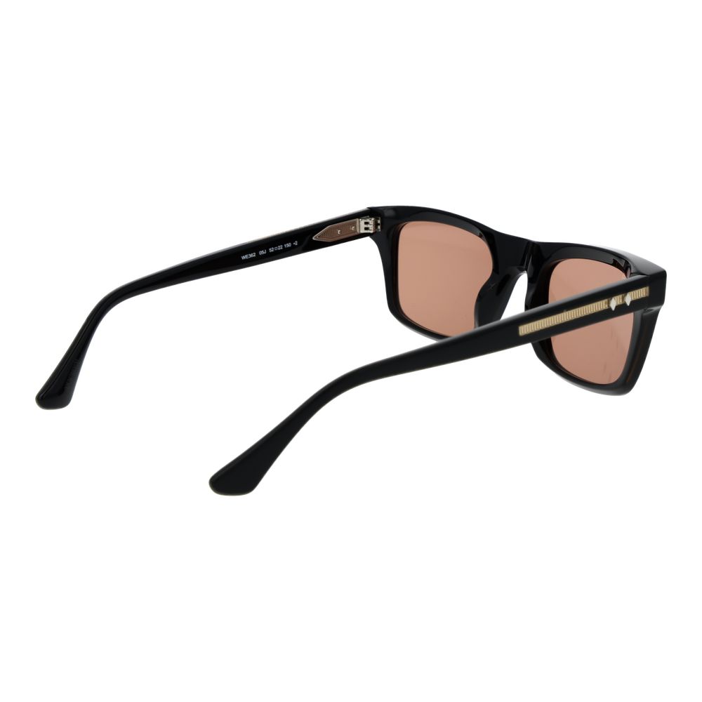 Lunettes de soleil Web en acétate noir
