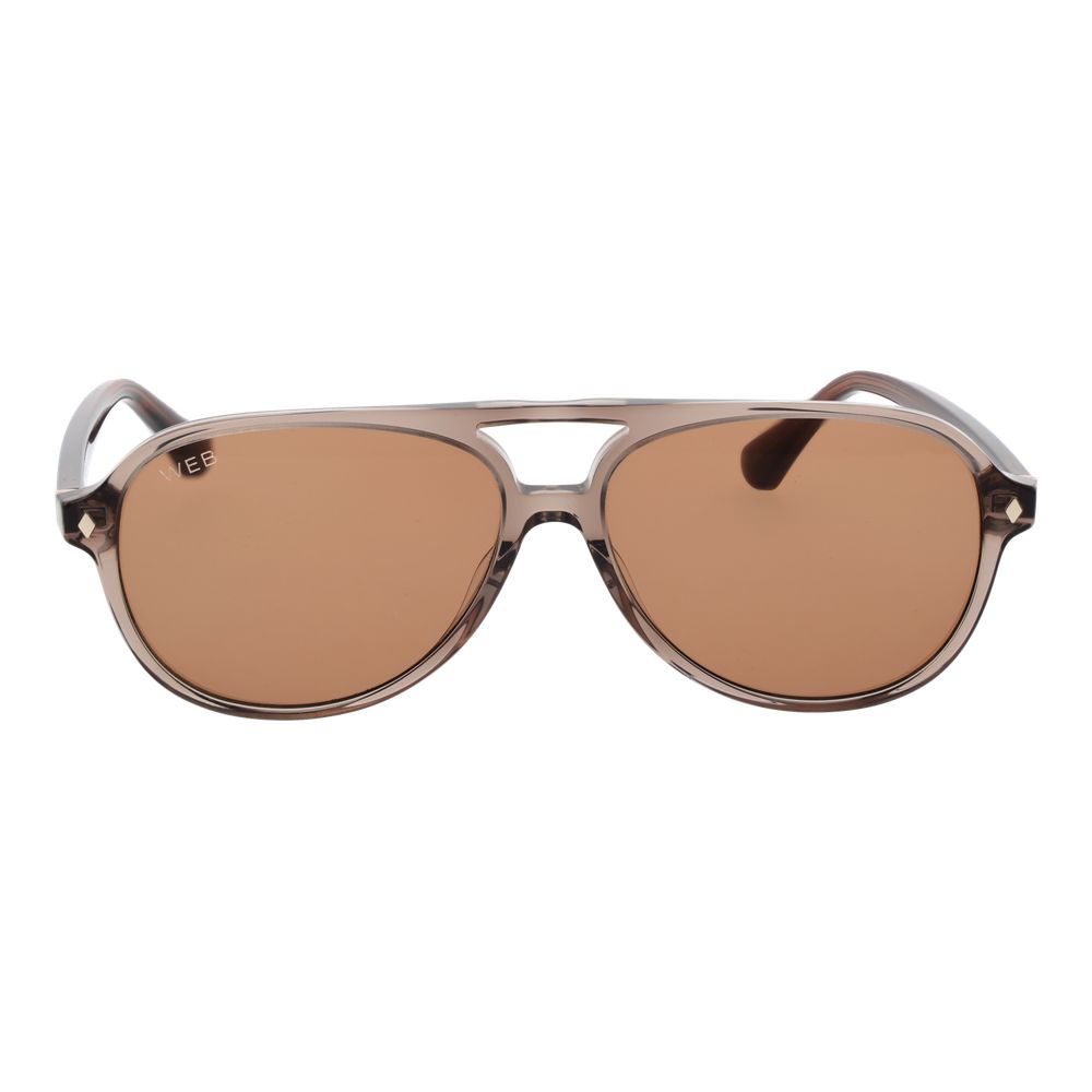 Lunettes de soleil Web marron en acétate