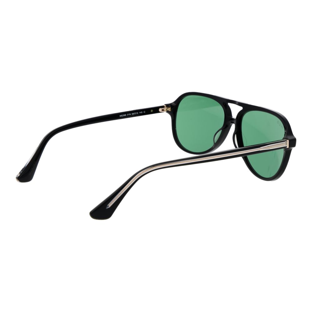 Lunettes de Soleil Web en Acétate Noir