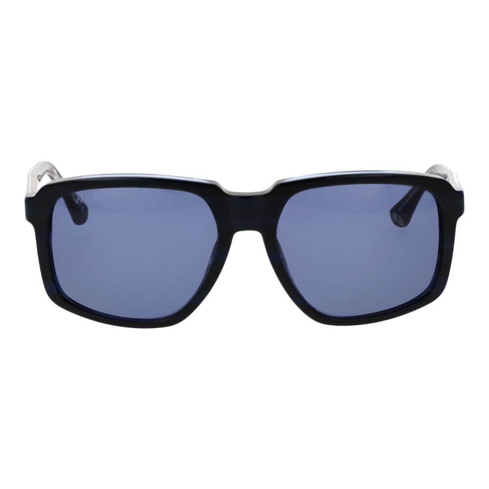 Lunettes de soleil en acétate bleu Web