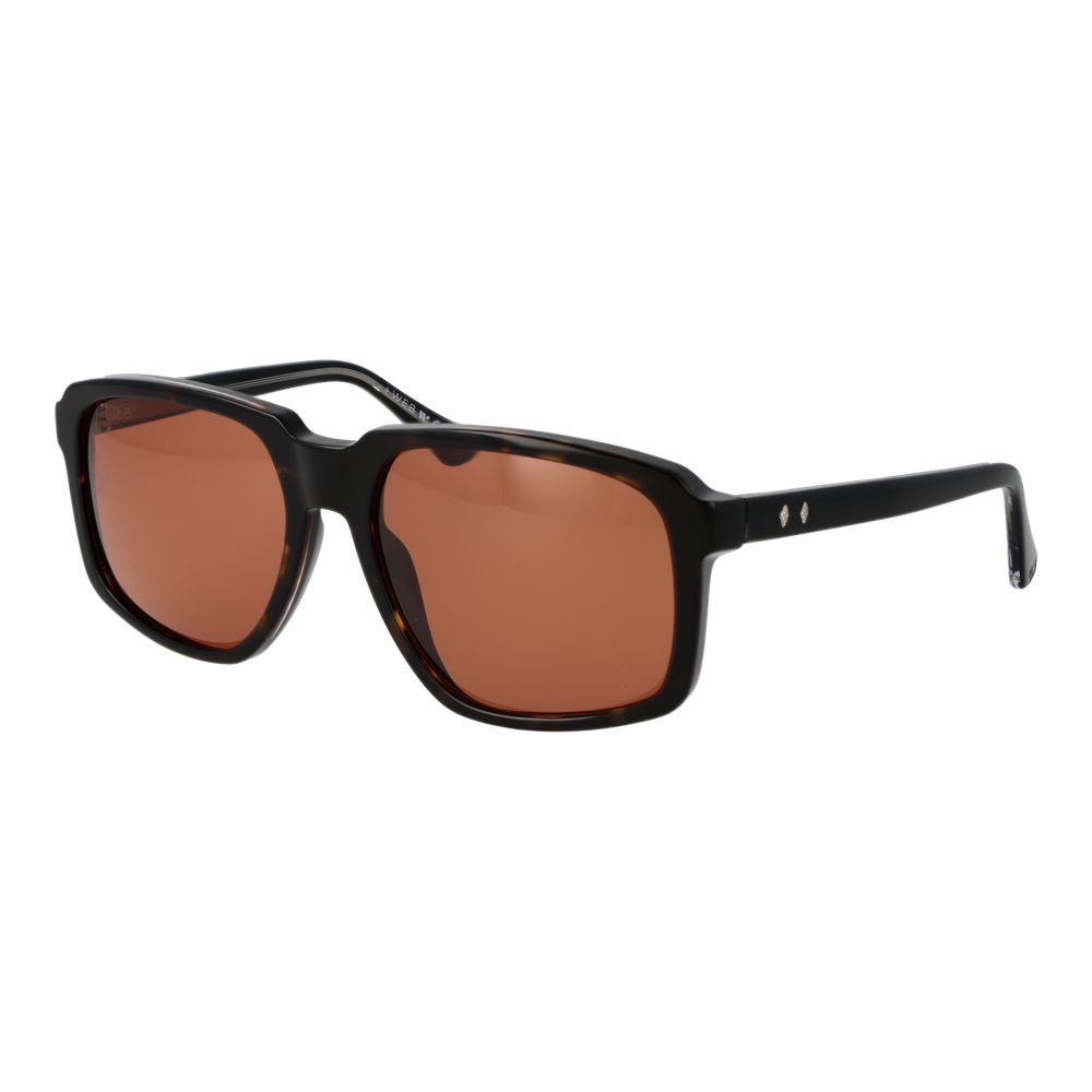 Lunettes de soleil Web en acétate marron