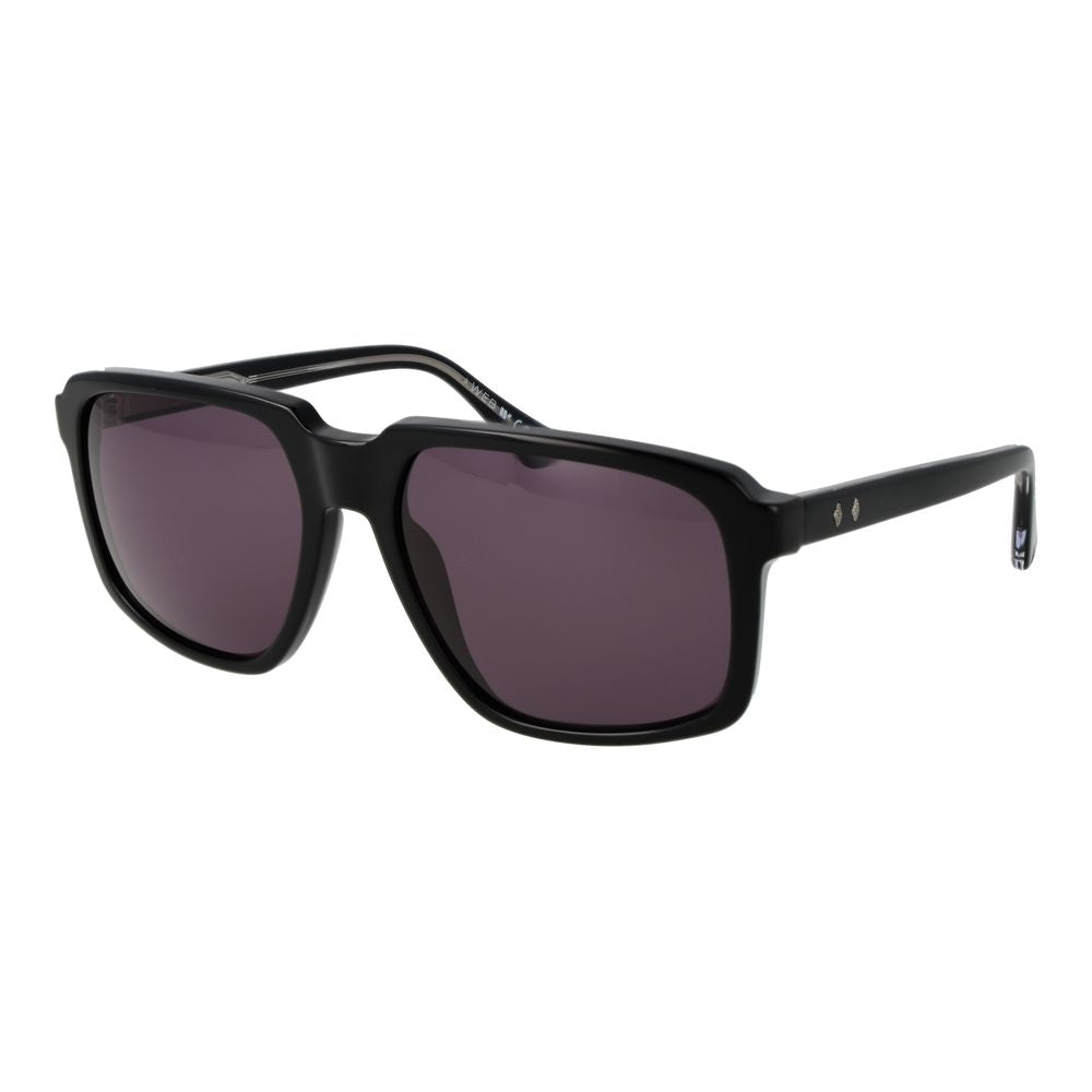 Lunettes de soleil noires en acétate Web