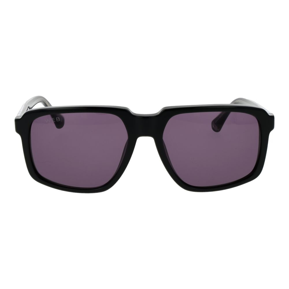 Lunettes de soleil noires en acétate Web