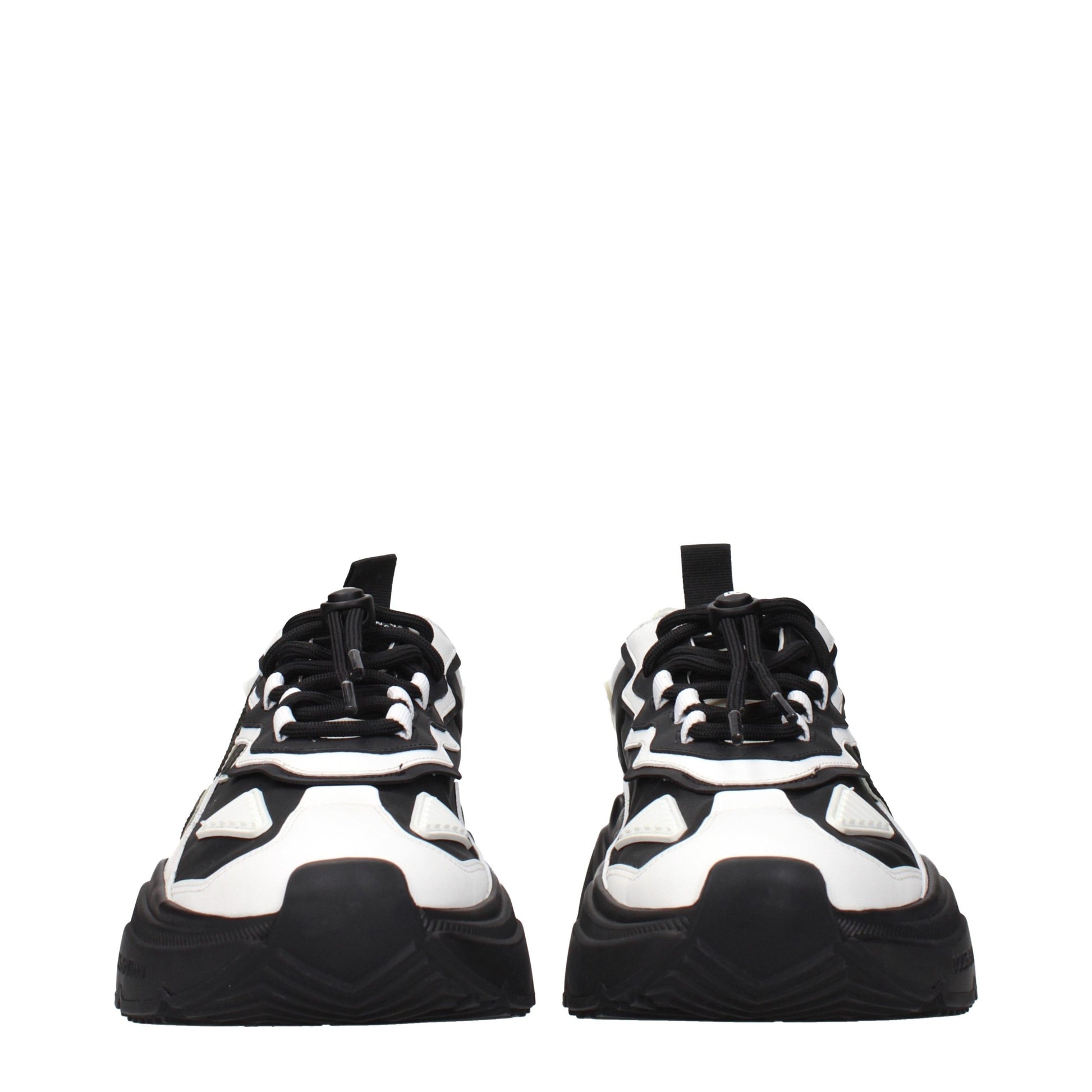 Dolce & Gabbana White Leather Chunky Sneakers