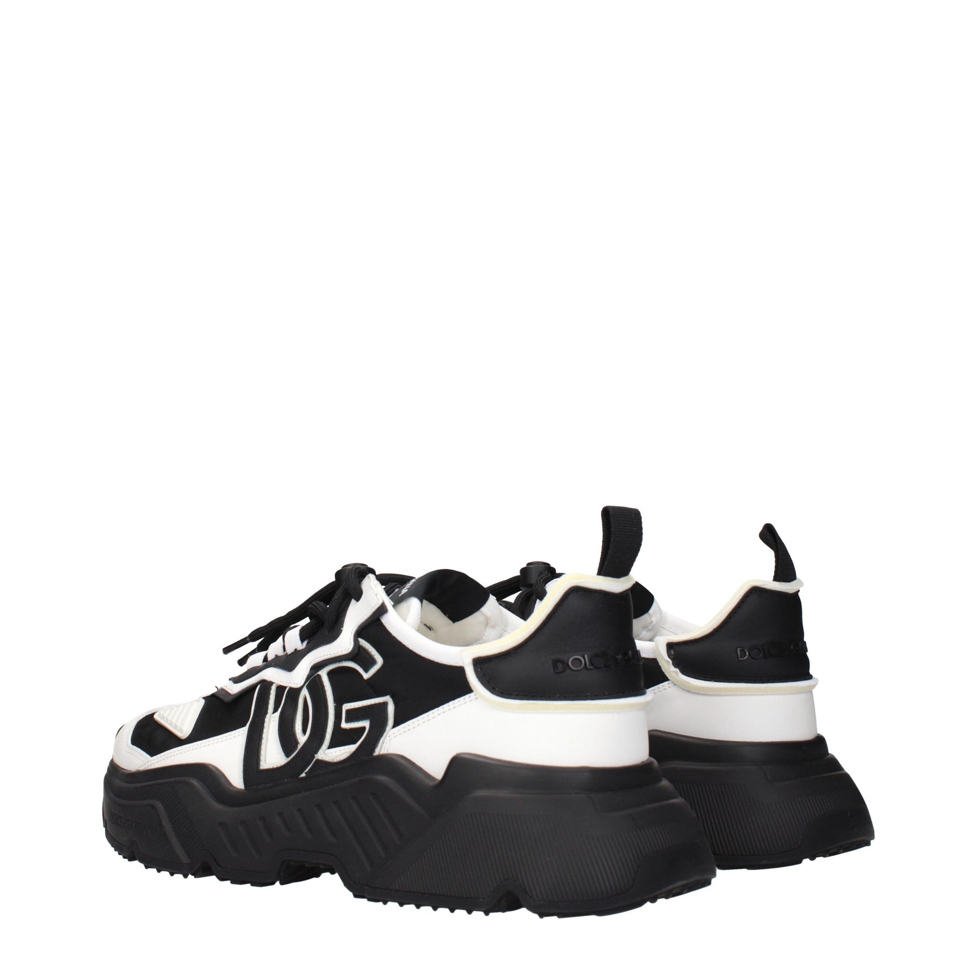 Dolce & Gabbana White Leather Chunky Sneakers