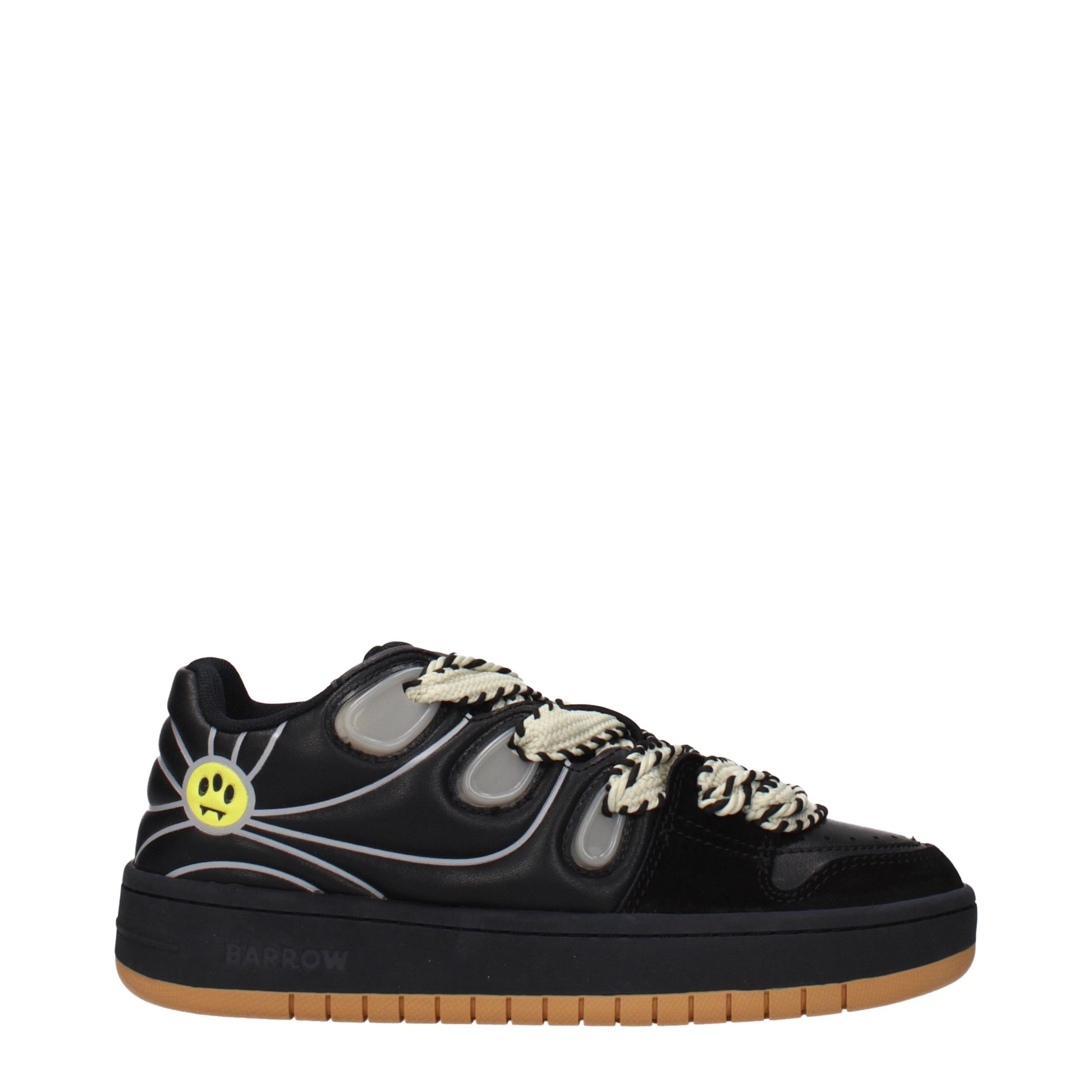 Baskets basses en cuir noir Barrow