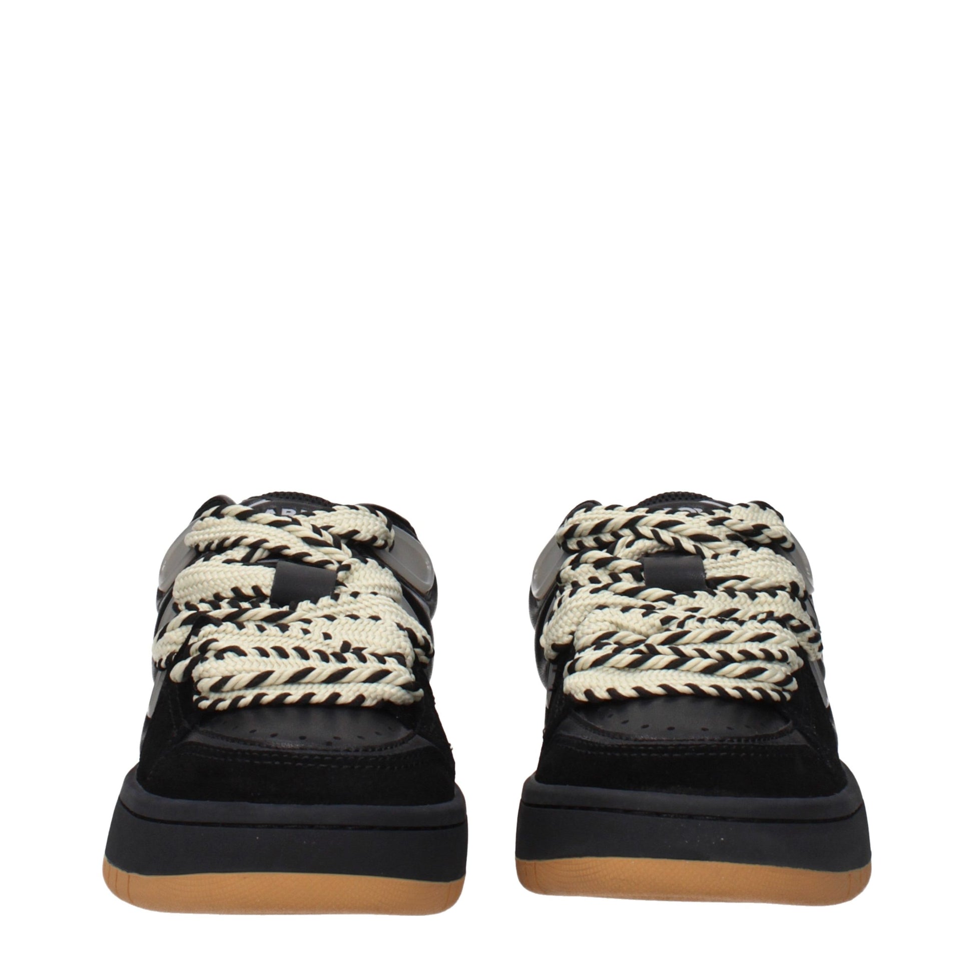 Baskets basses en cuir noir Barrow