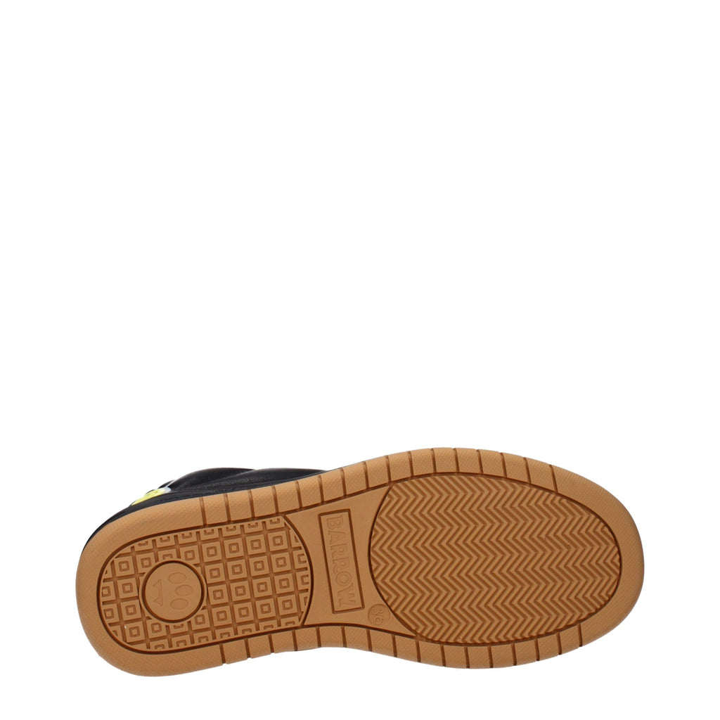 Baskets basses en cuir noir Barrow