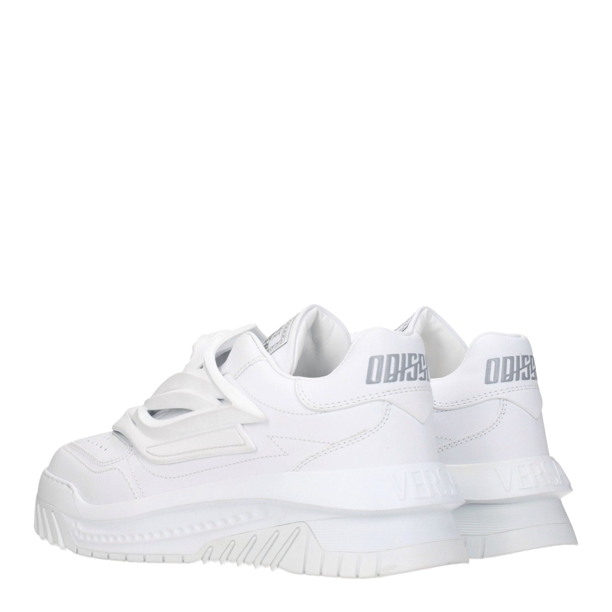 Versace White Leather Sneakers