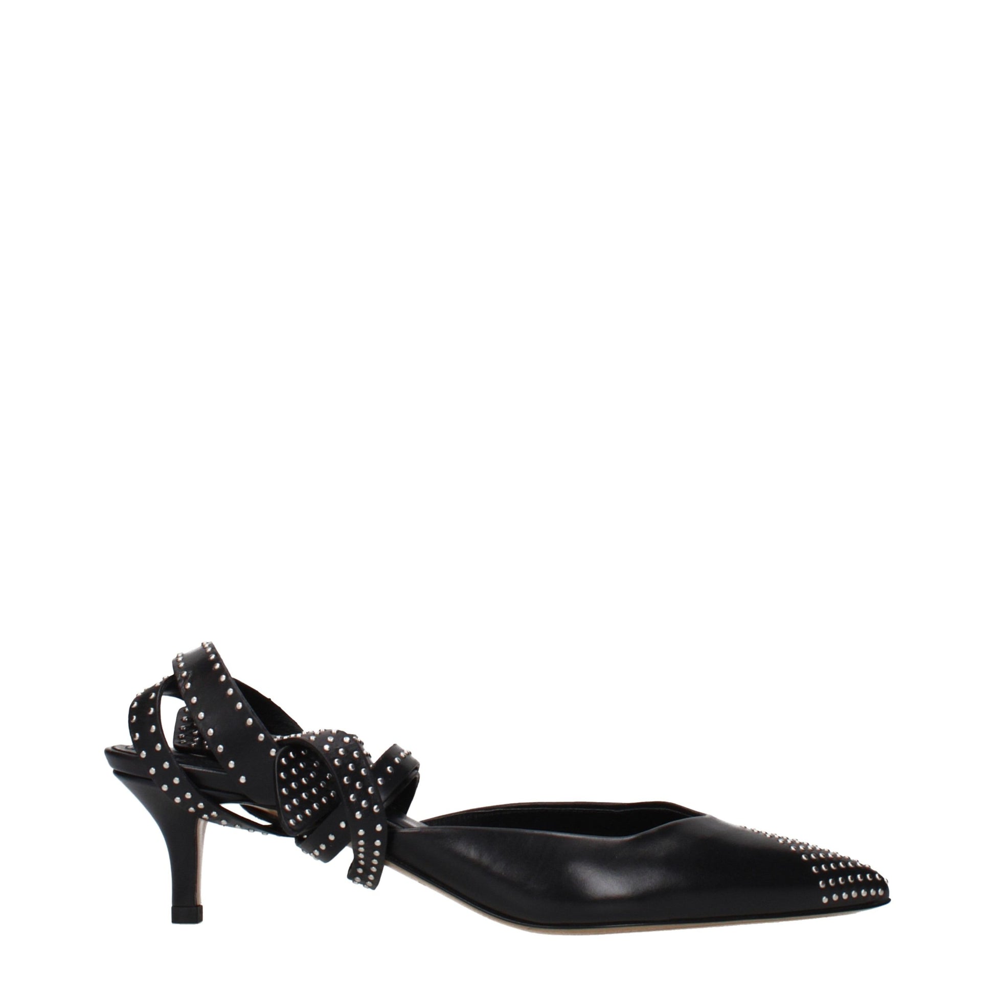 Escarpins à talons hauts en cuir noir Isabel Marant