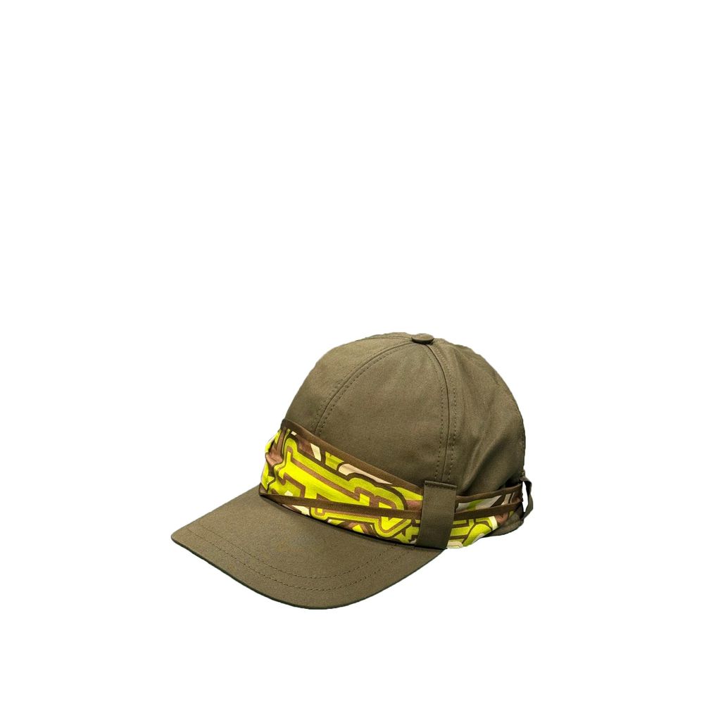 Casquette de baseball bicolore en coton Herno