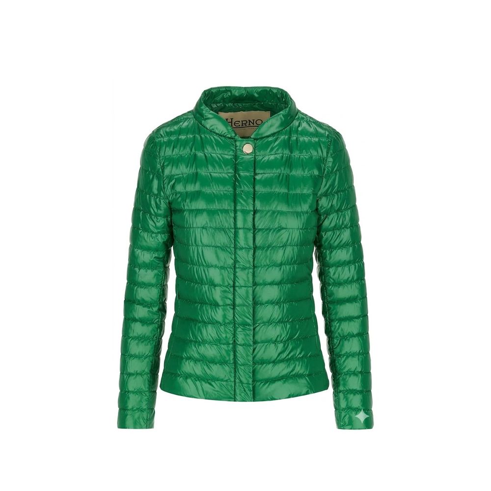 Veste longue bicolore en polyamide Herno