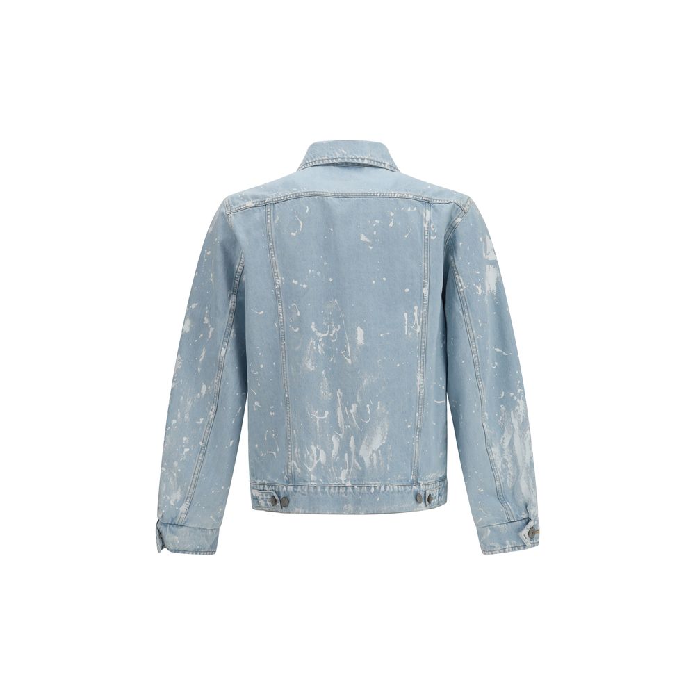 Veste en jean en coton bleu MM6