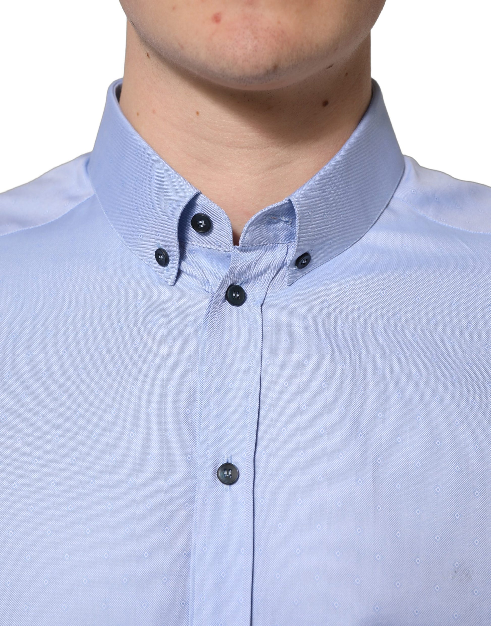 Dolce & Gabbana Blue Dress Shirt for Men additional view