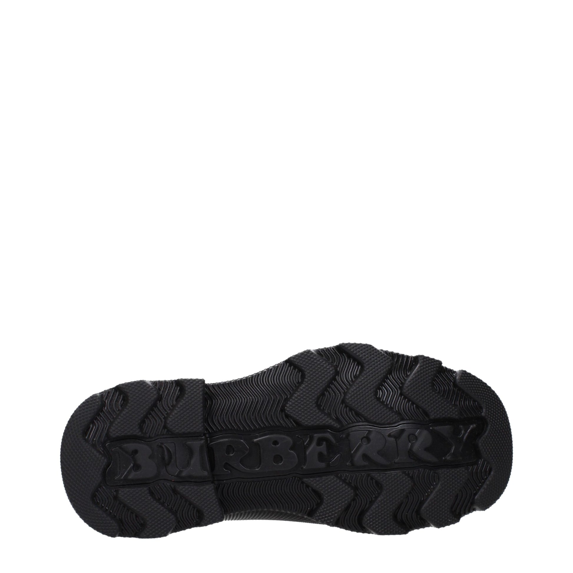 Bottines Burberry noires en coton