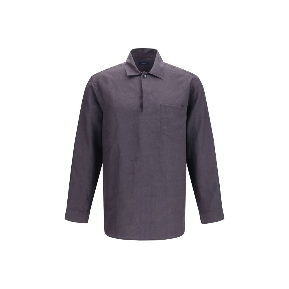 Chemise en lin grise Deperlu