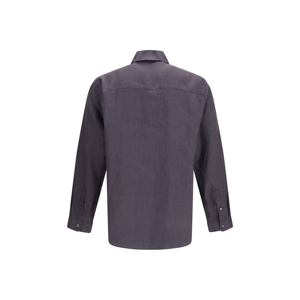 Chemise en lin grise Deperlu