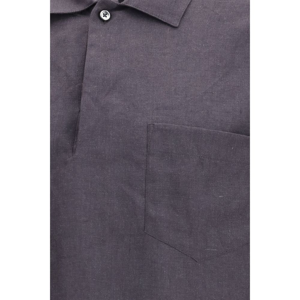 Chemise en lin grise Deperlu