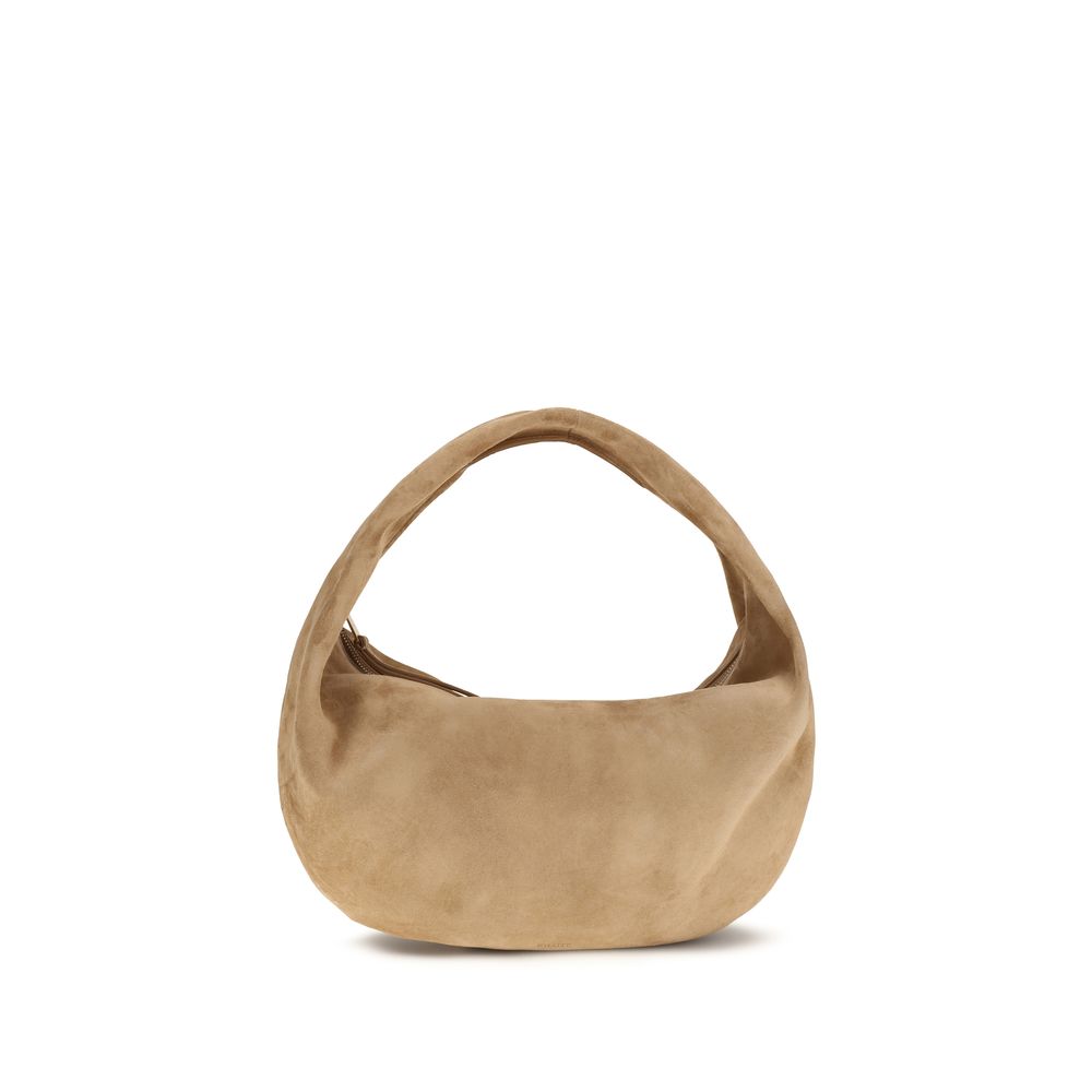 Sac à bandoulière Khaite en cuir de veau beige Bos Taurus