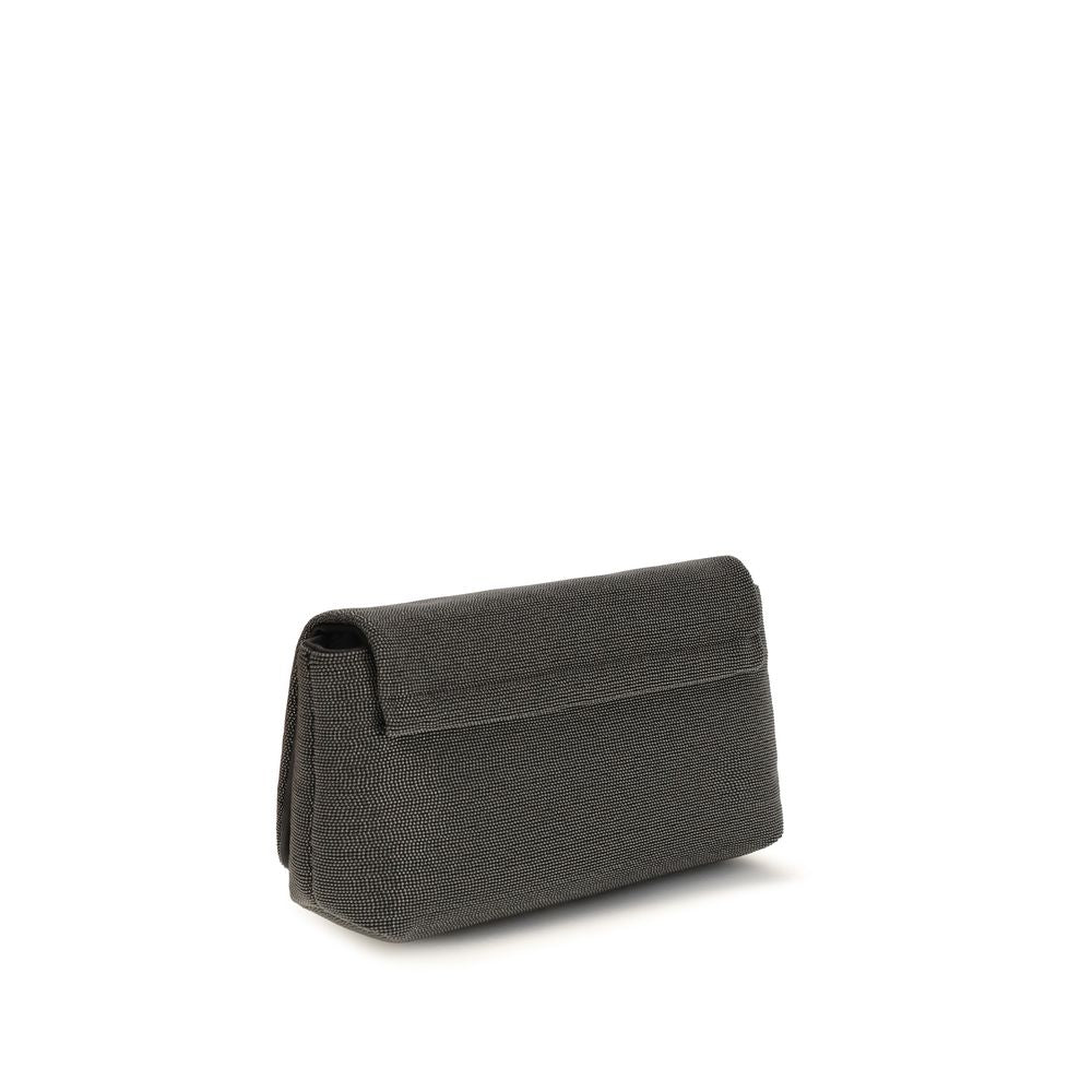 Brunello Cucinelli Black Shoulder Bag for Women detail view