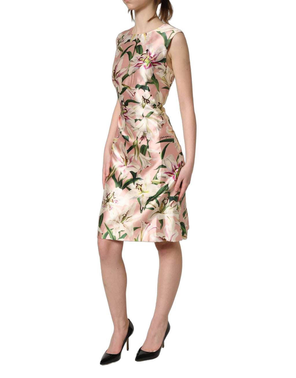 Dolce & Gabbana Pink Midi Dress for Women detail view