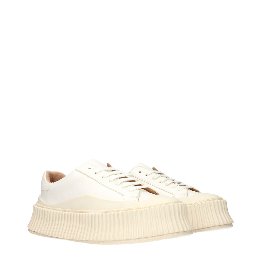 Jil Sander White Platform Sneakers for Women alternate view
