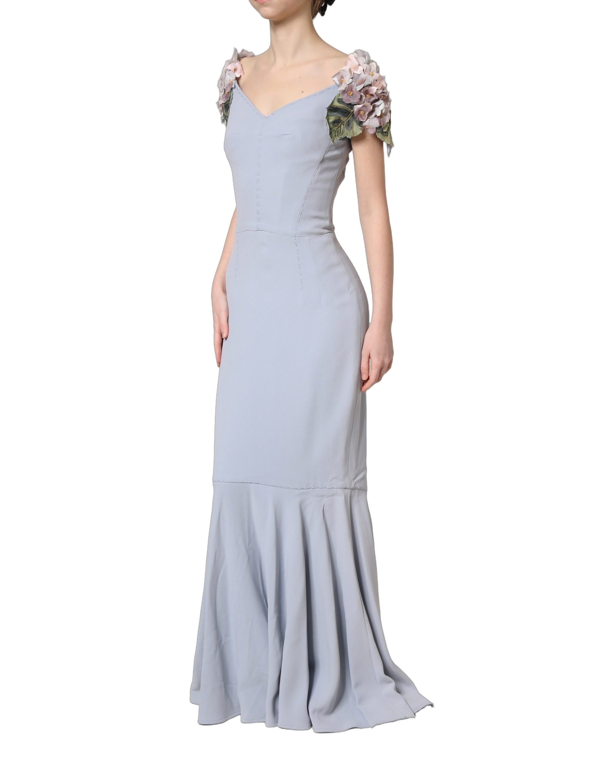 Dolce & Gabbana Blue Long Skirt for Women detail view
