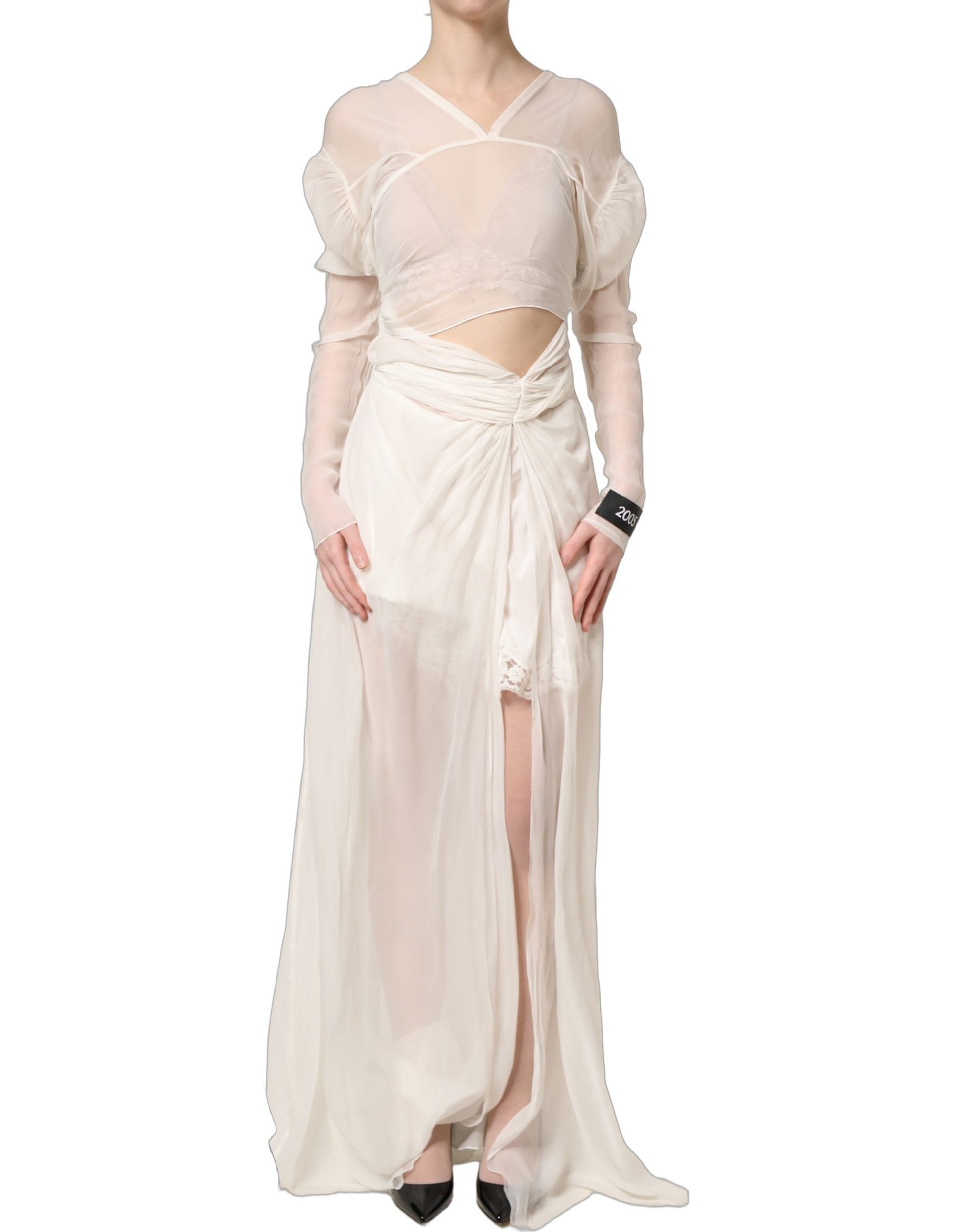 Dolce & Gabbana White Long Skirt for Women alternate view