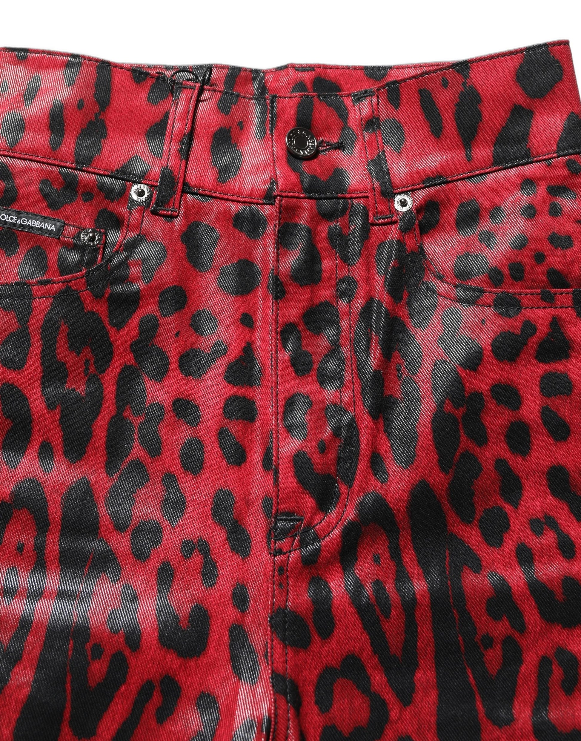 Dolce & Gabbana Red Skinny Jeans for Women additional view