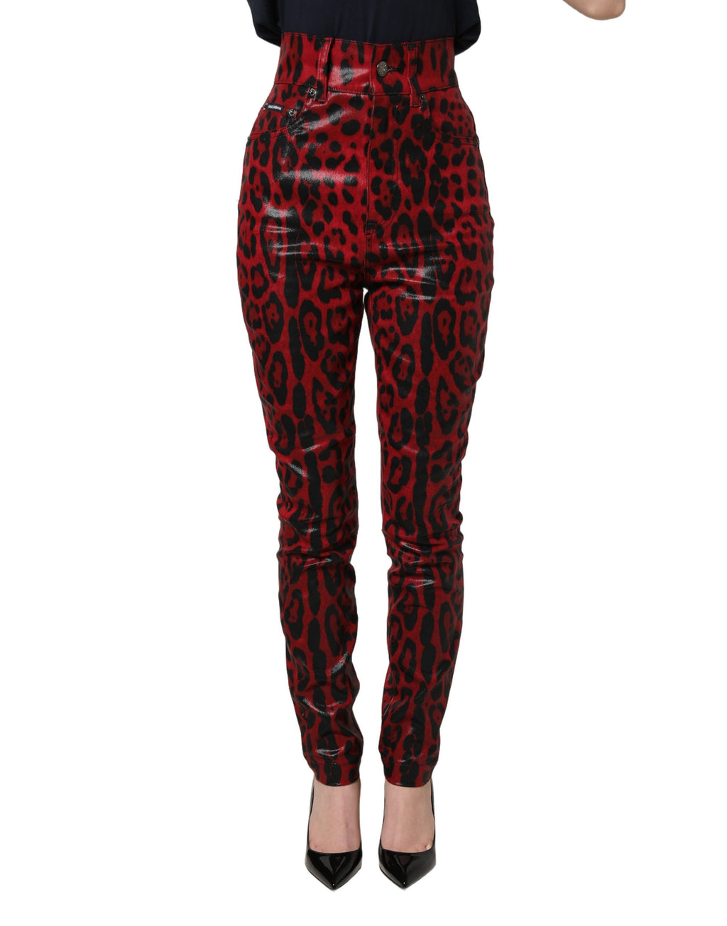 Dolce & Gabbana Red Skinny Jeans for Women