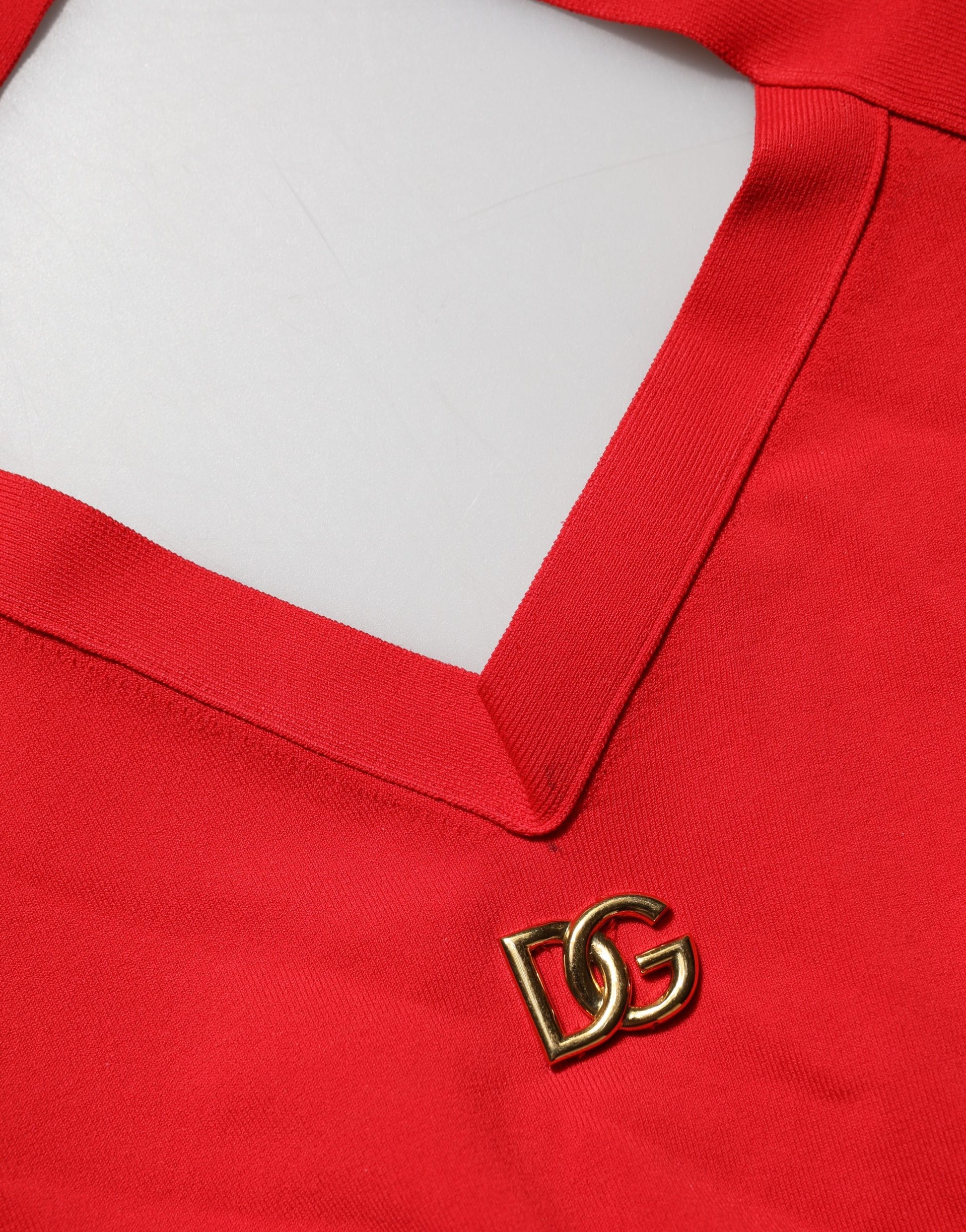 Dolce & Gabbana Red Sleeveless T-Shirt for Women additional view