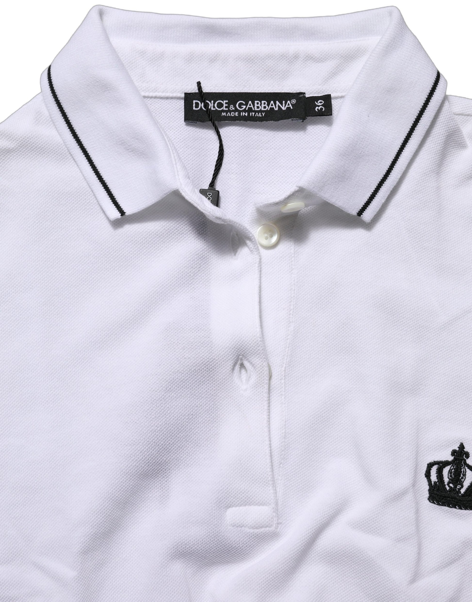 Dolce & Gabbana White Polo Shirt for Women additional view