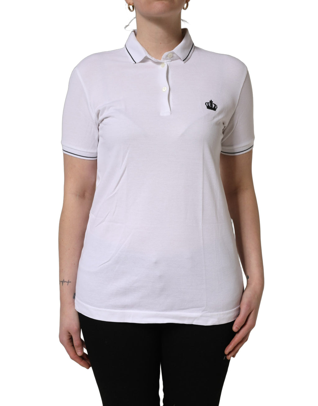 Dolce & Gabbana White Polo Shirt for Women