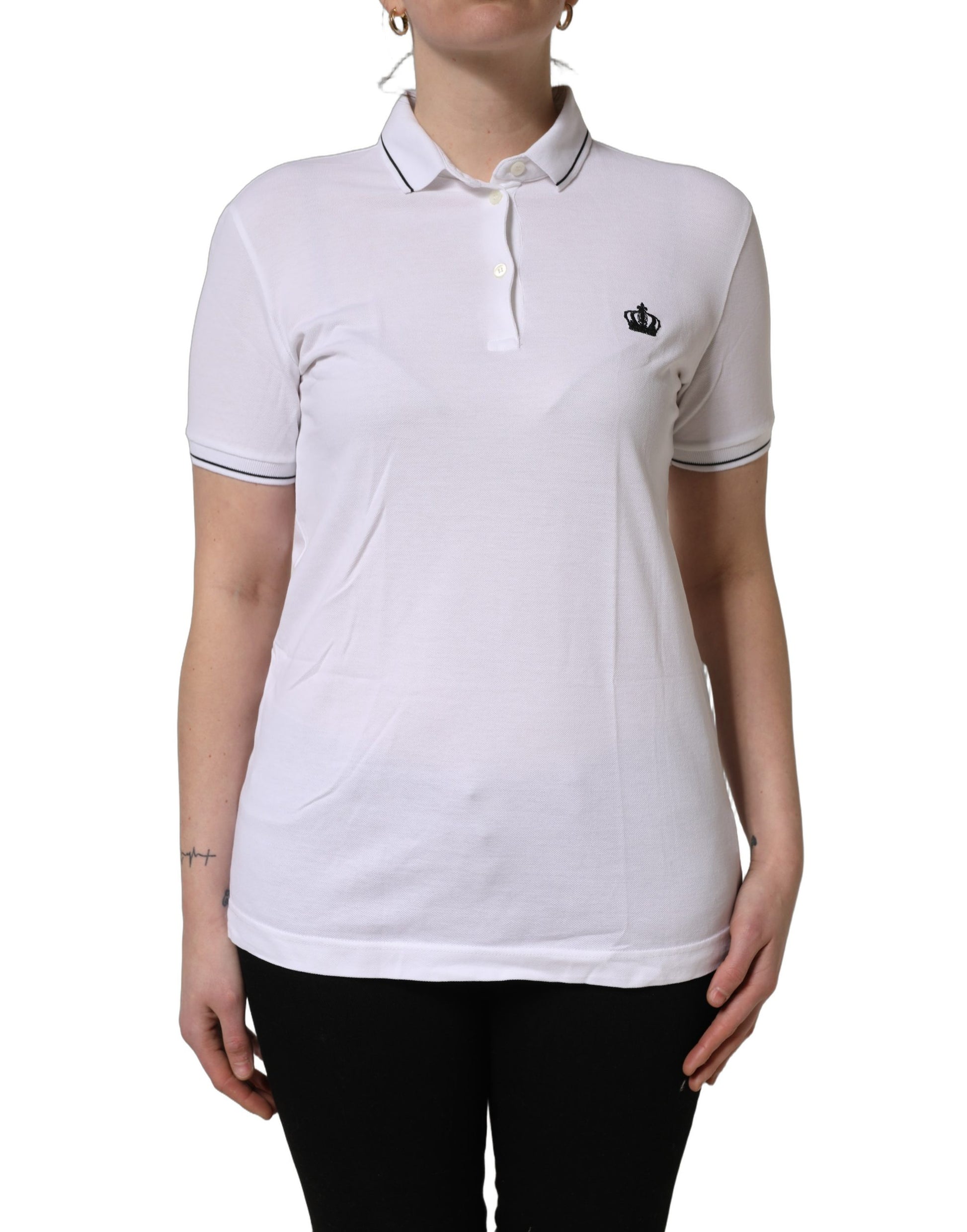 Dolce & Gabbana White Polo Shirt for Women