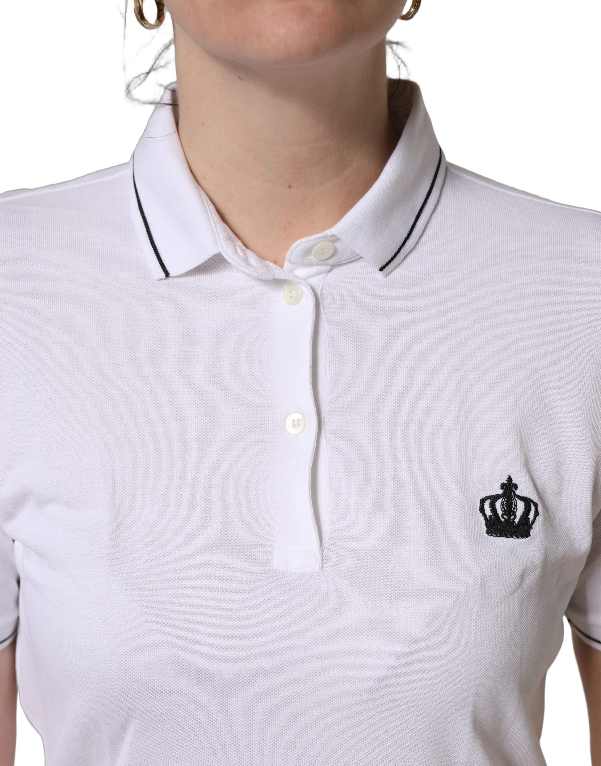 Dolce & Gabbana White Polo Shirt for Women additional view
