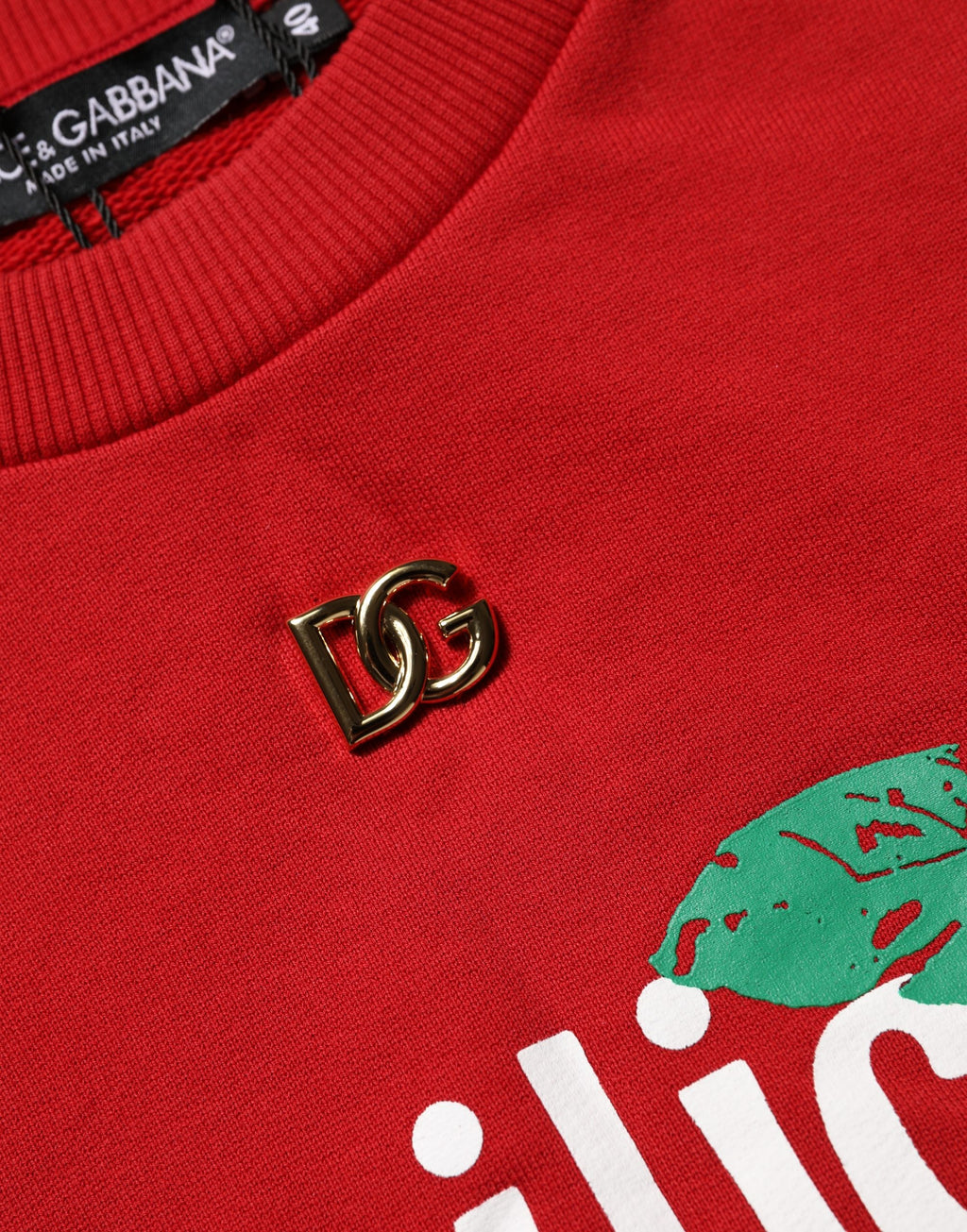 Dolce & Gabbana Red Long Sleeve T-Shirt for Women additional view