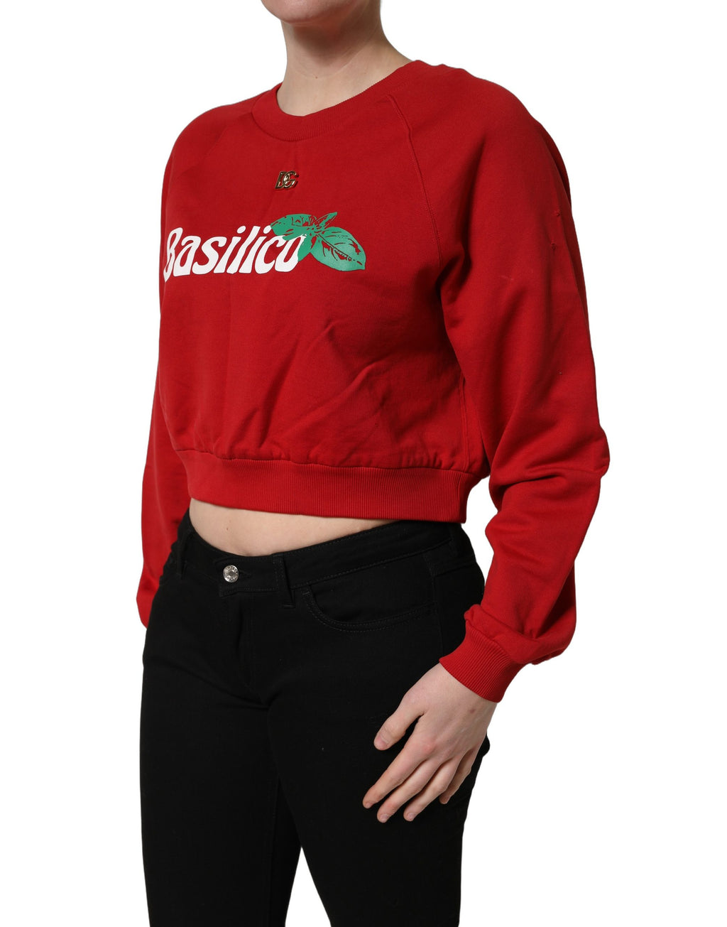 Dolce & Gabbana Red Long Sleeve T-Shirt for Women detail view