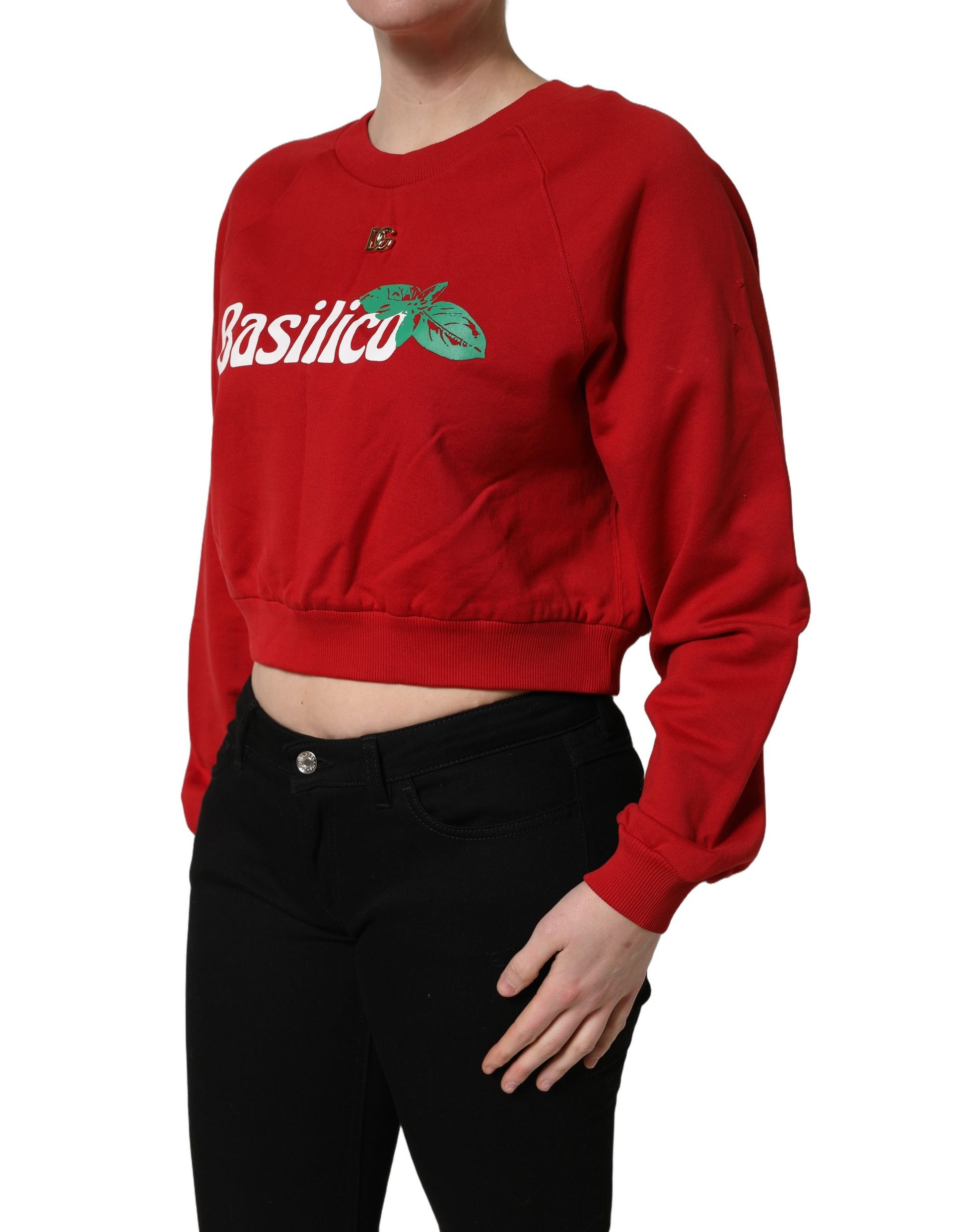 Dolce & Gabbana Red Long Sleeve T-Shirt for Women detail view