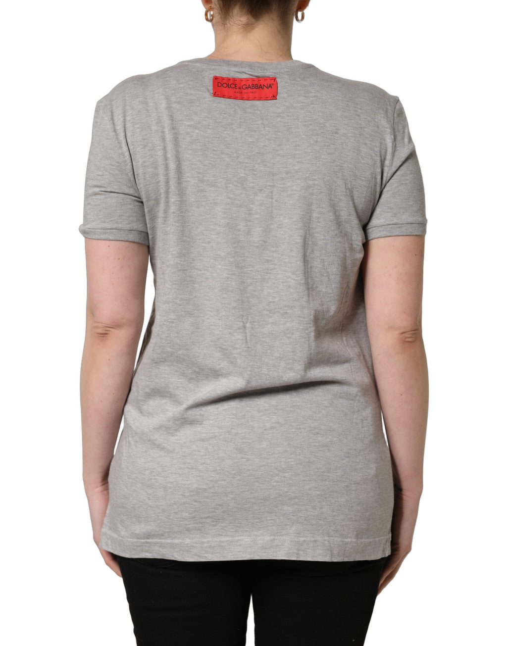 Dolce & Gabbana Grey T-Shirt for Women side view